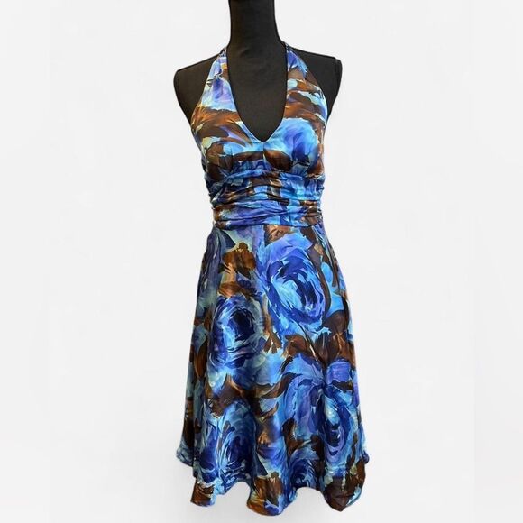 Signature by Robbie Bee Petite halter dress size 4P - Picture 1 of 8
